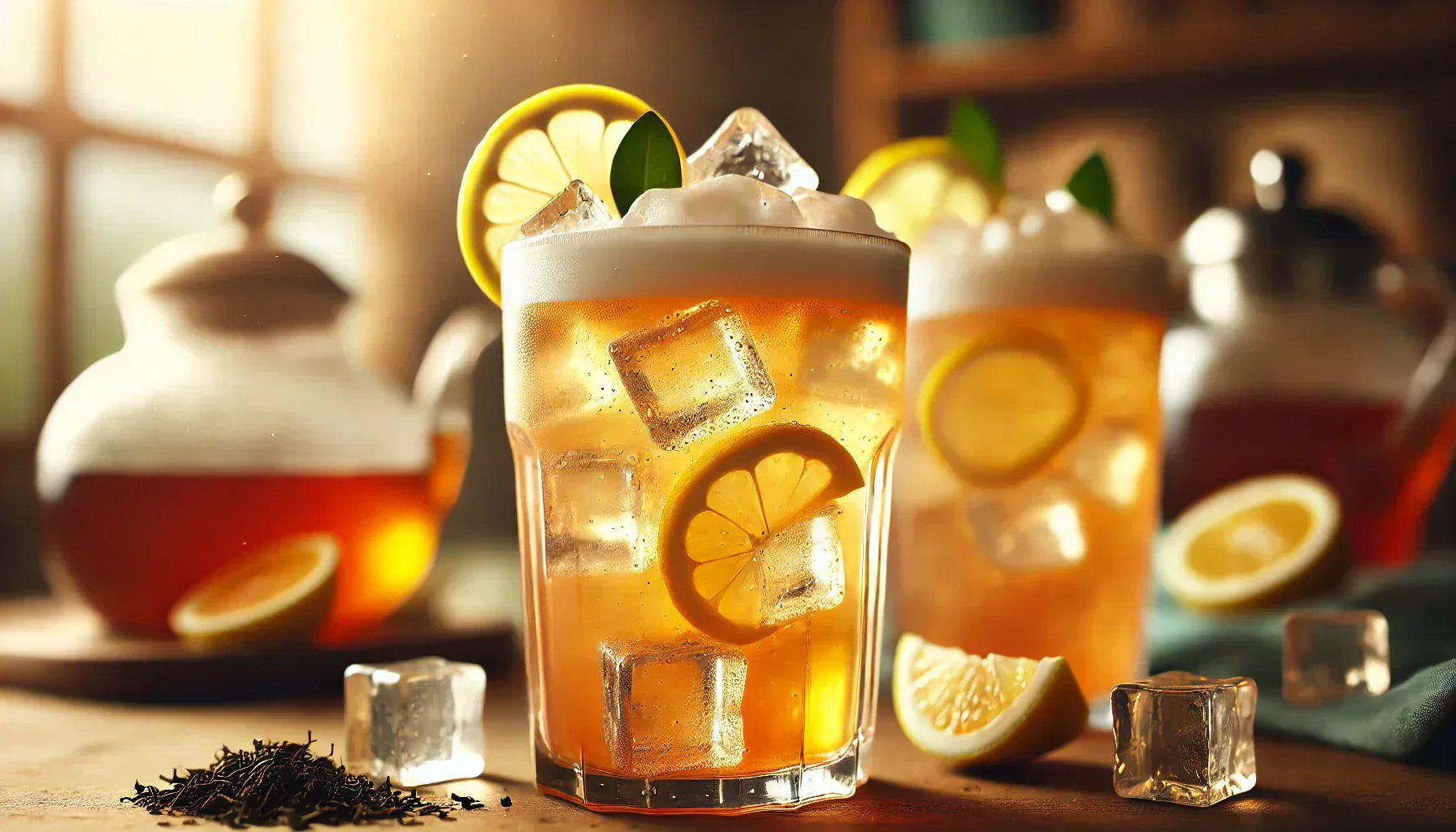 Iced Cream Earl Grey Green Tea Lemonade