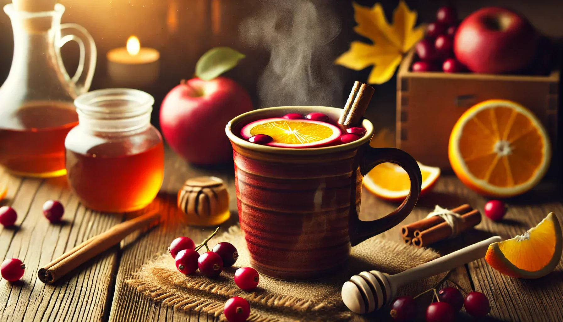 Hot Cranberry Apple Cider Tea