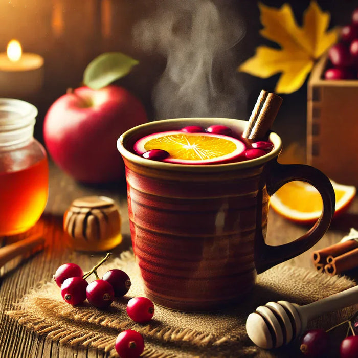 Hot Cranberry Apple Cider Tea
