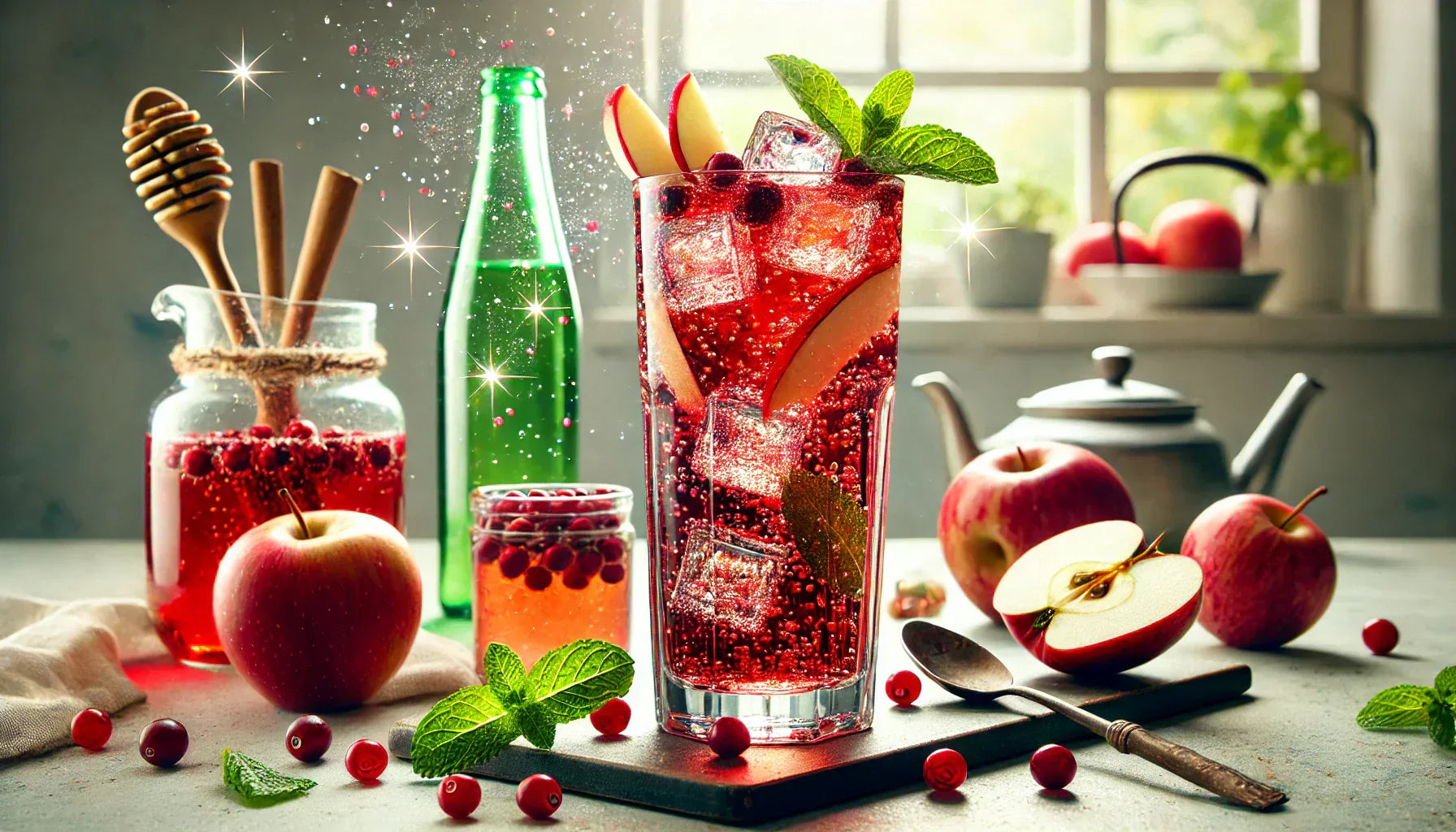 Cranberry Apple Iced Tea Sparkler